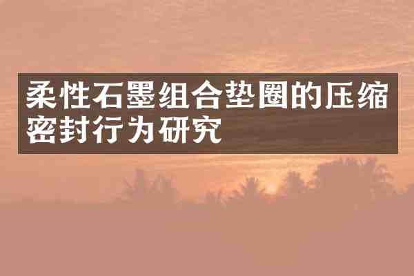 柔性石墨组合垫圈的压缩密封行为研究