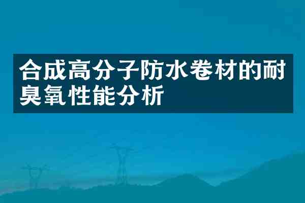 合成高分子防水卷材的耐臭氧性能分析