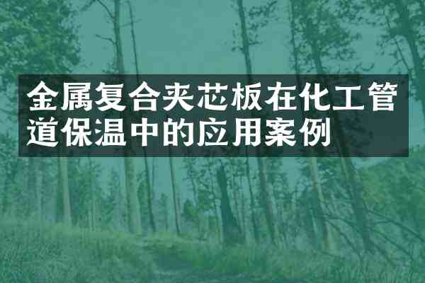 金属复合夹芯板在化工管道保温中的应用案例