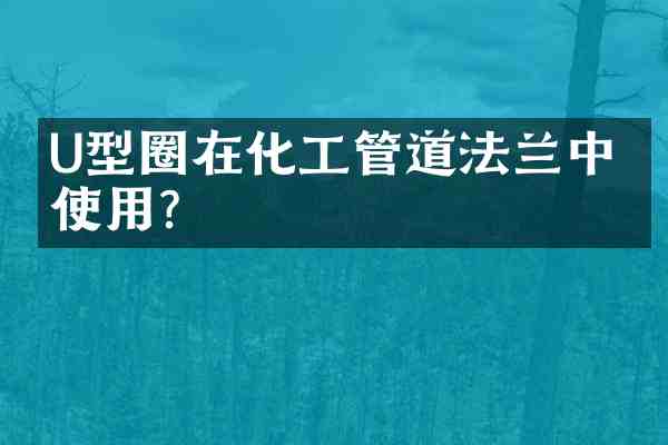 U型圈在化工管道法兰中的使用？