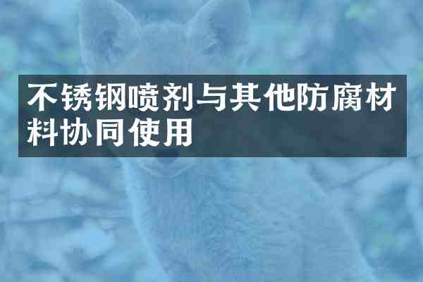 不锈钢喷剂与其他防腐材料协同使用