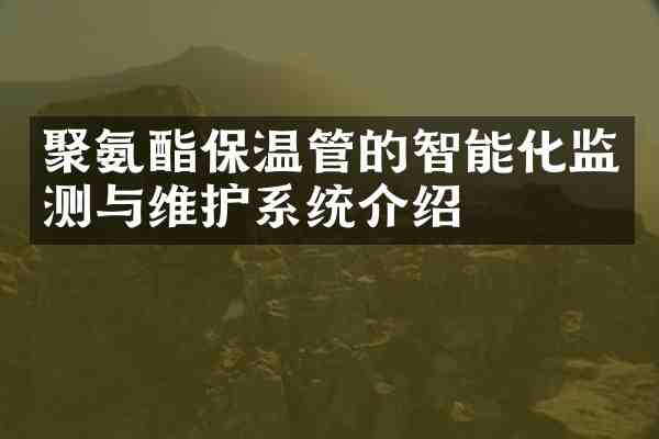 聚氨酯保温管的智能化监测与维护系统介绍