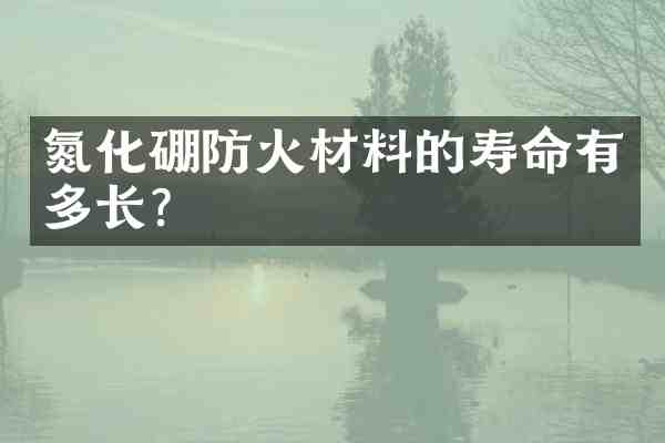 氮化硼防火材料的寿命有多长?