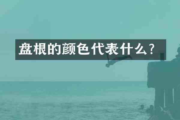 盘根的颜色代表什么?