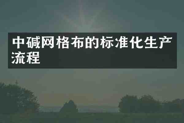 中碱网格布的标准化生产流程
