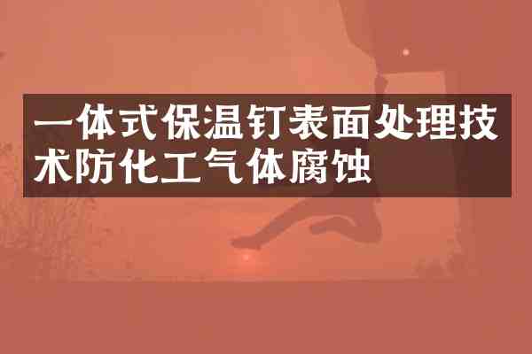 一体式保温钉表面处理技术防化工气体腐蚀
