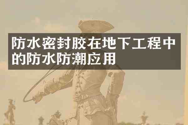 防水密封胶在地下工程中的防水防潮应用