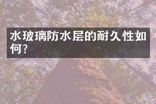 水玻璃防水层的耐久性如何?