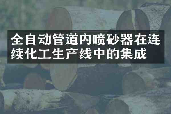 全自动管道内喷砂器在连续化工生产线中的集成