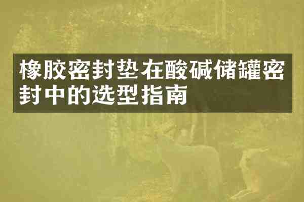 橡胶密封垫在酸碱储罐密封中的选型指南