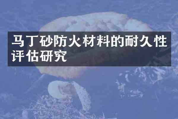 马丁砂防火材料的耐久性评估研究