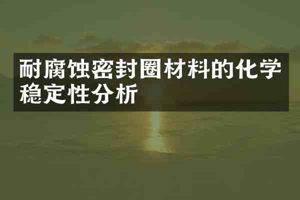 耐腐蚀密封圈材料的化学稳定性分析