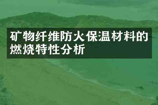 矿物纤维防火保温材料的燃烧特性分析