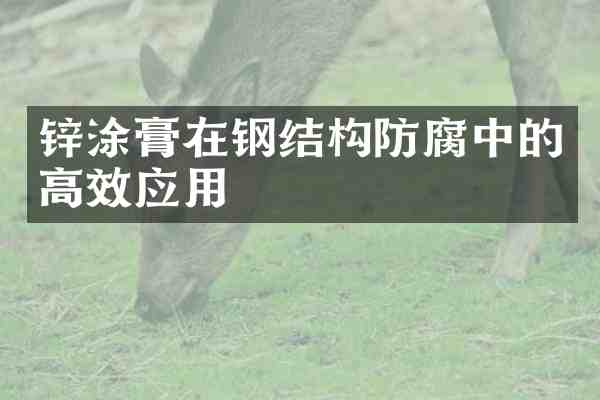 锌涂膏在钢结构防腐中的高效应用