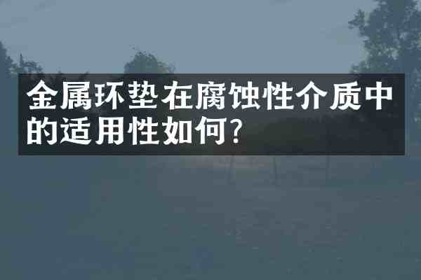 金属环垫在腐蚀性介质中的适用性如何？