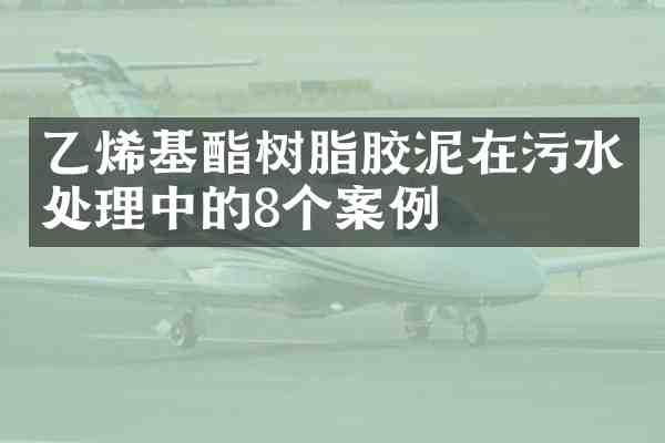 乙烯基酯树脂胶泥在污水处理中的8个案例