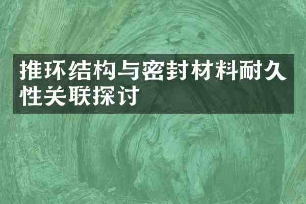推环结构与密封材料耐久性关联探讨