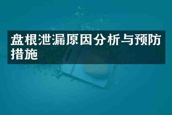 盘根泄漏原因分析与预防措施