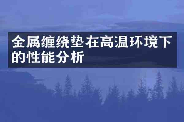 金属缠绕垫在高温环境下的性能分析