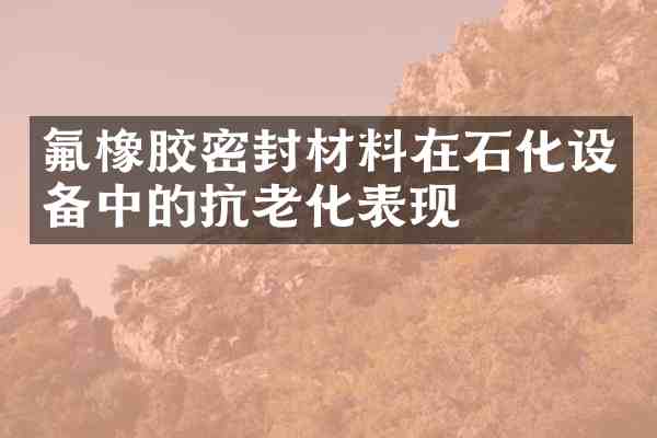 氟橡胶密封材料在石化设备中的抗老化表现