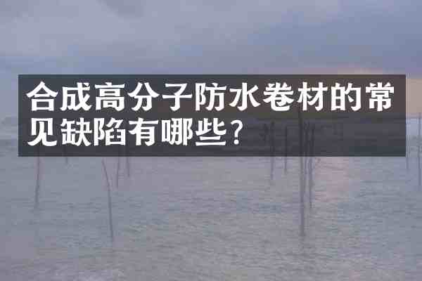 合成高分子防水卷材的常见缺陷有哪些?
