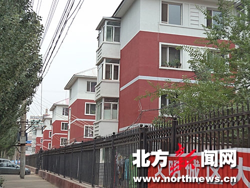 完成节能改造的楼房,非常漂亮