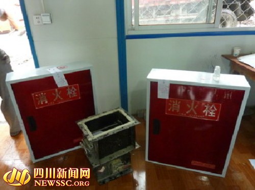 工地现场抽取的消火栓待检