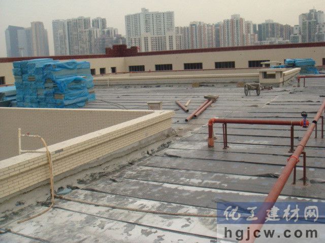 拱北口岸天面卷材施工